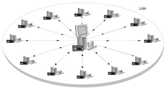 CAS-configured Backup Exec environment - LAN
