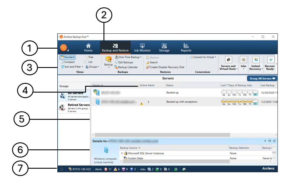 Backup Exec Administration Console